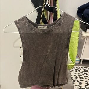 Forever 21 Brown Sleeveless Crop Top